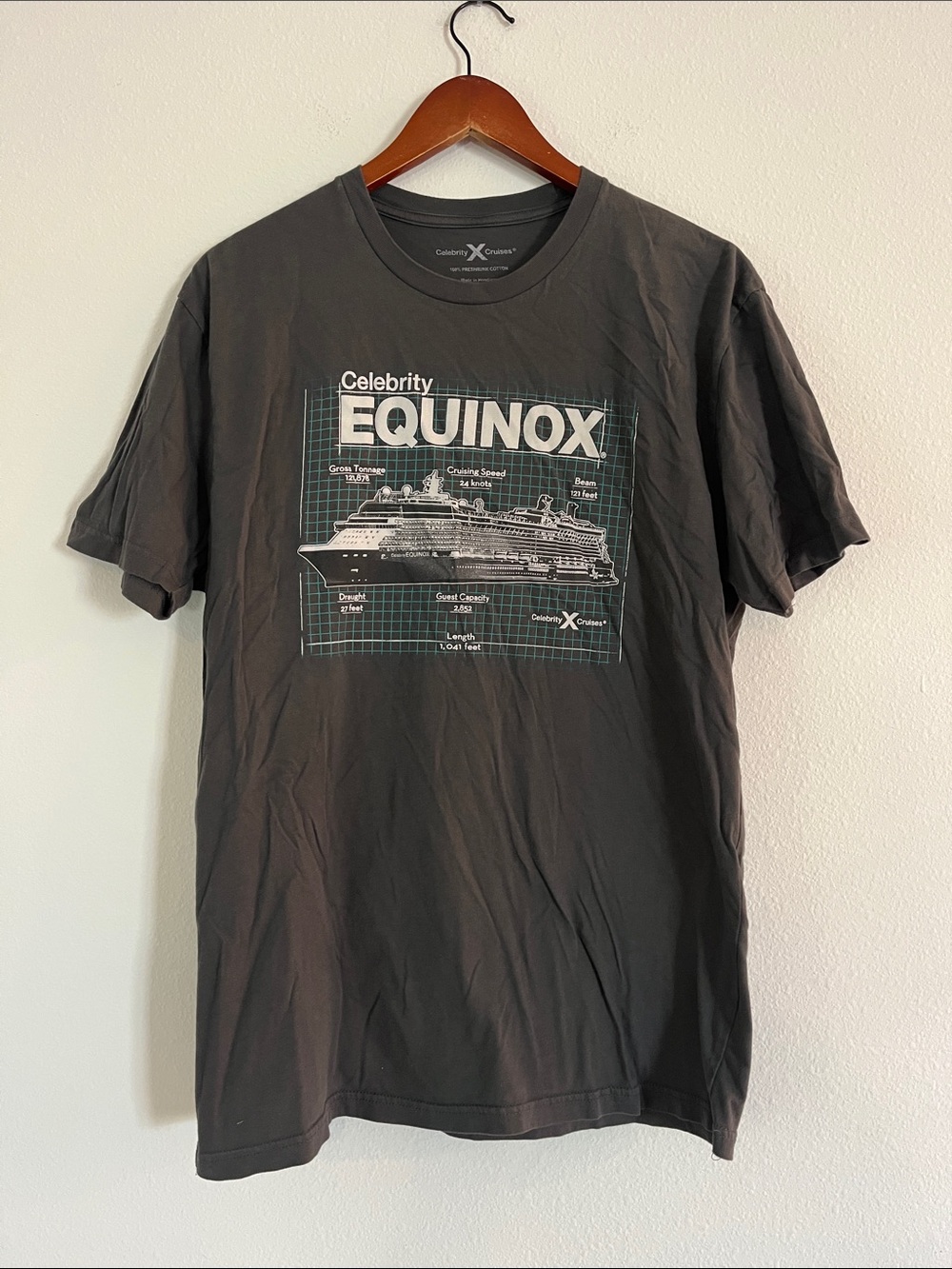 Celebrity Cruises Equinox Gray Short Sleeve T-Shirt